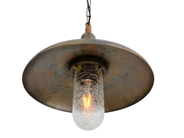 MORGAN INDUSTRIAL - Brass pendant lamp by mullan lighting - view 3
